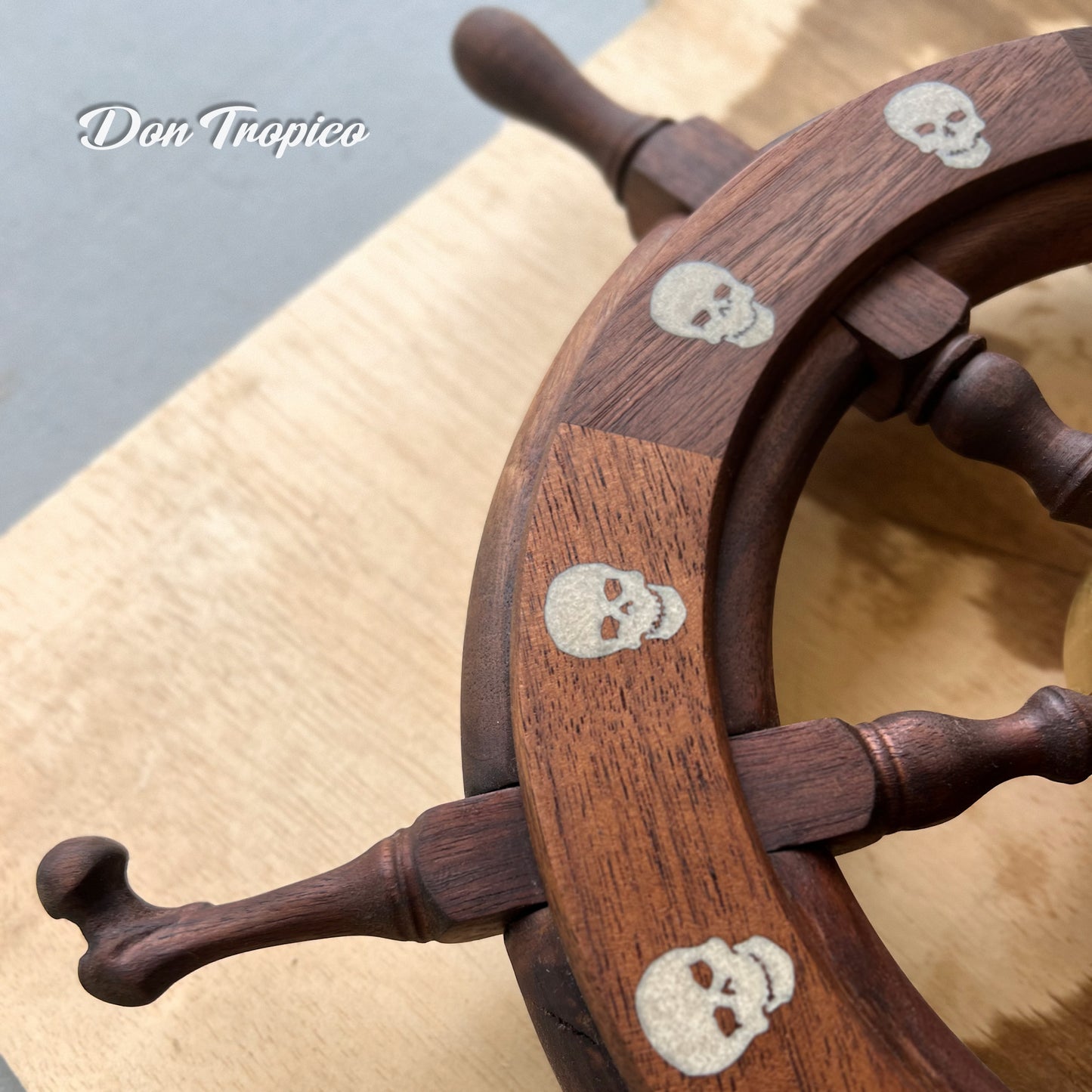 Ship Wheel - Skull and Crossbones