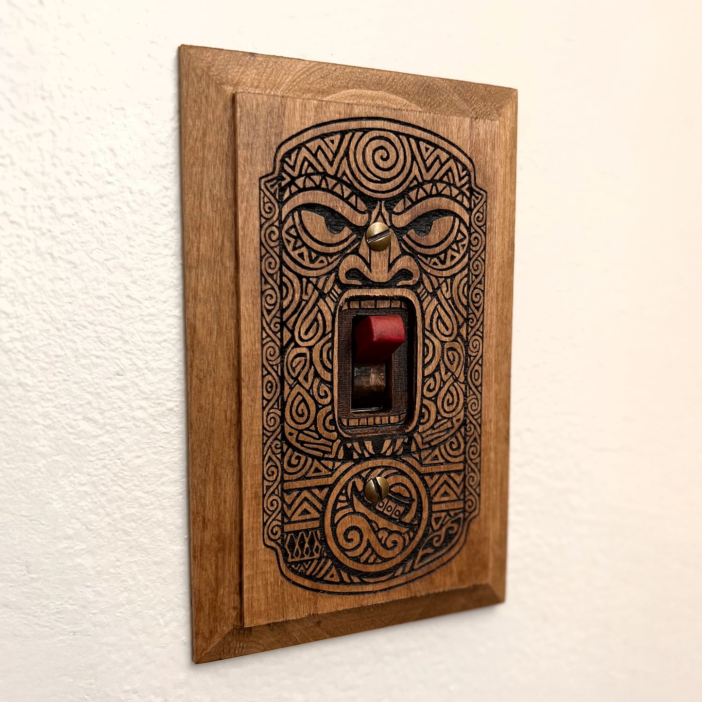 Tiki Light Switch Plate