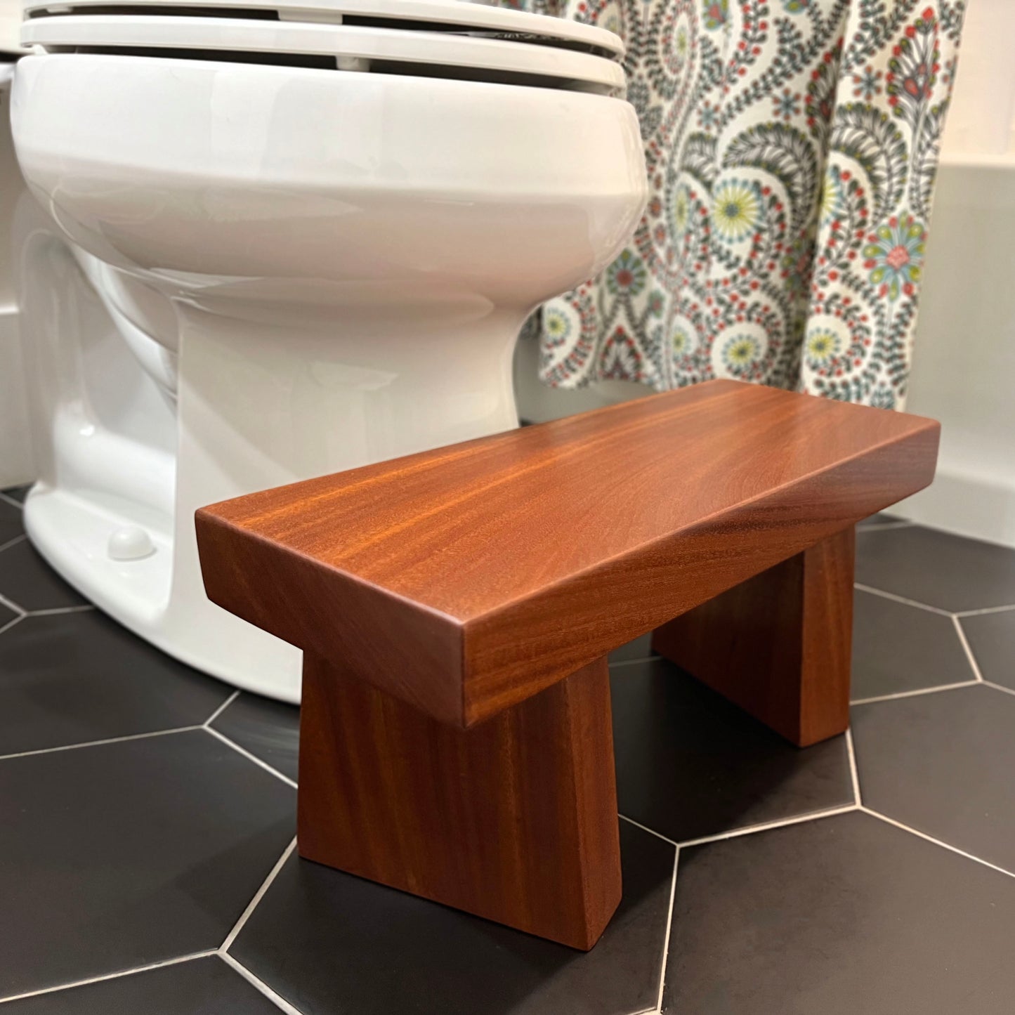 Handcrafted Mahogany Stool
