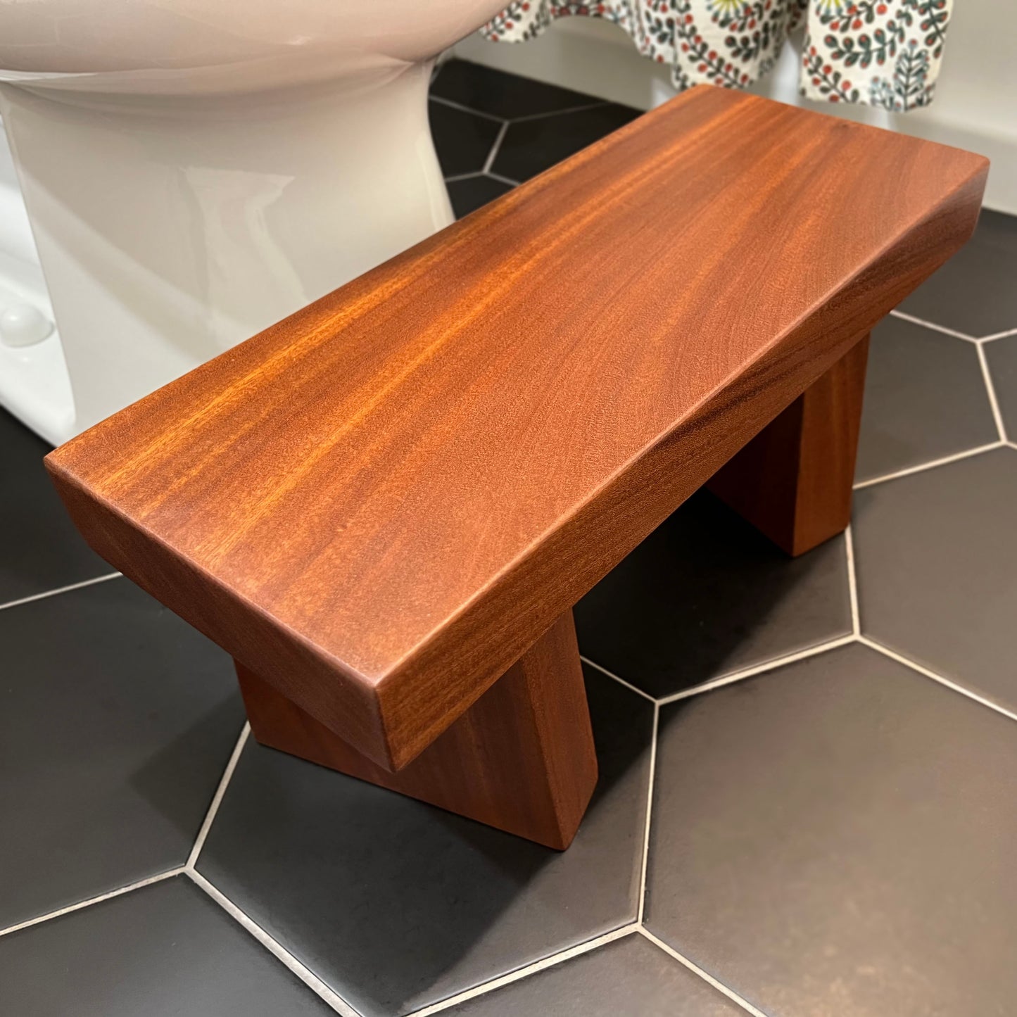 Handcrafted Mahogany Stool