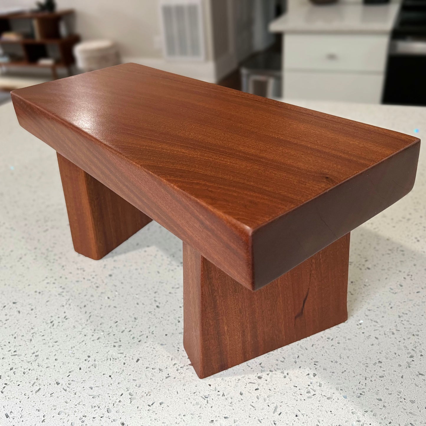 Handcrafted Mahogany Stool