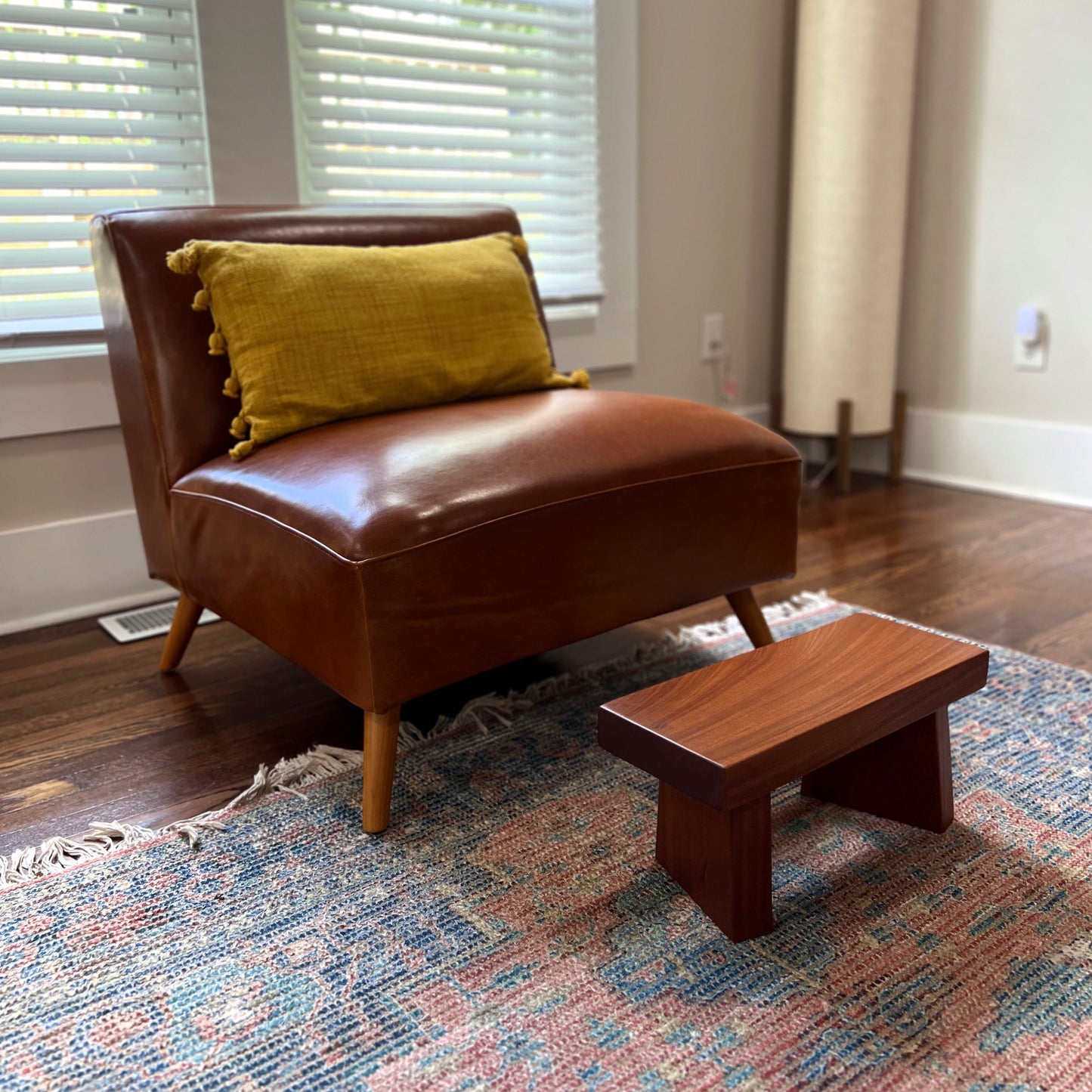 Handcrafted Mahogany Stool