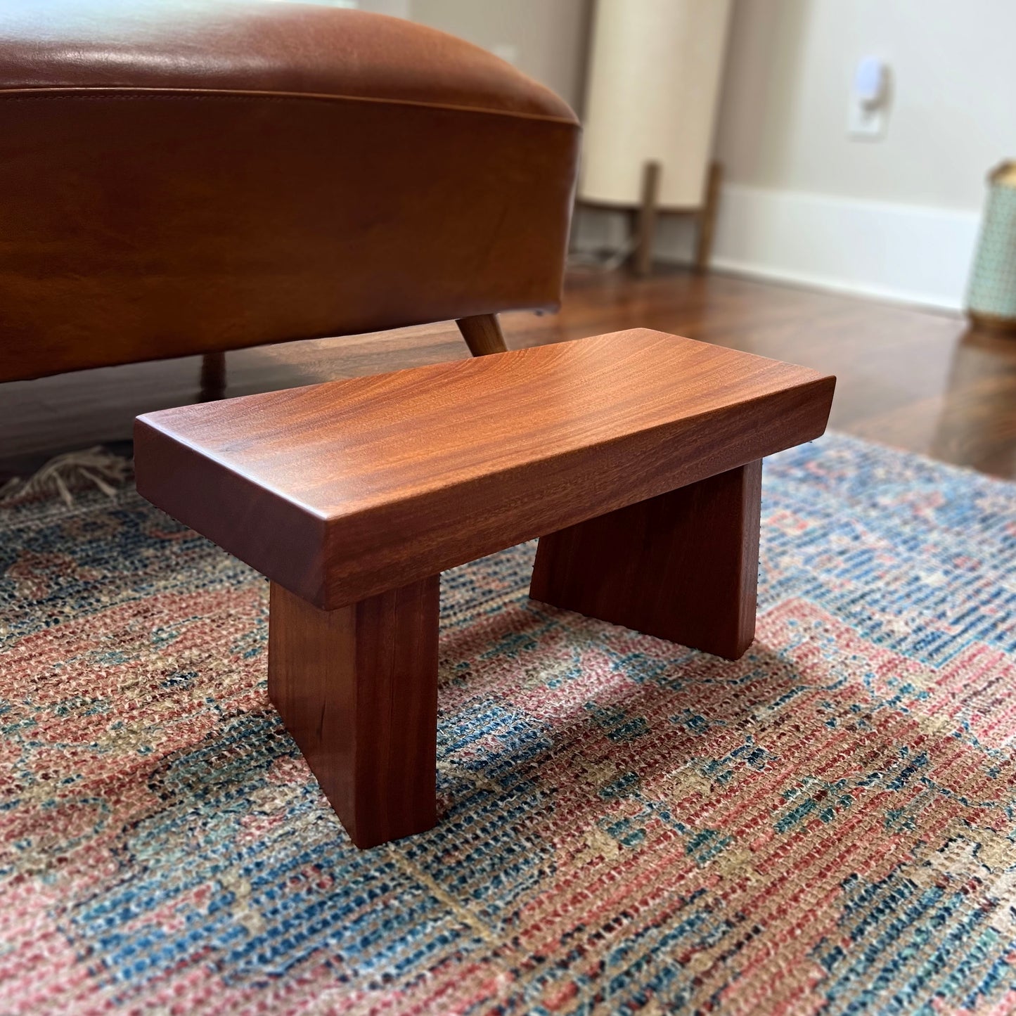 Handcrafted Mahogany Stool