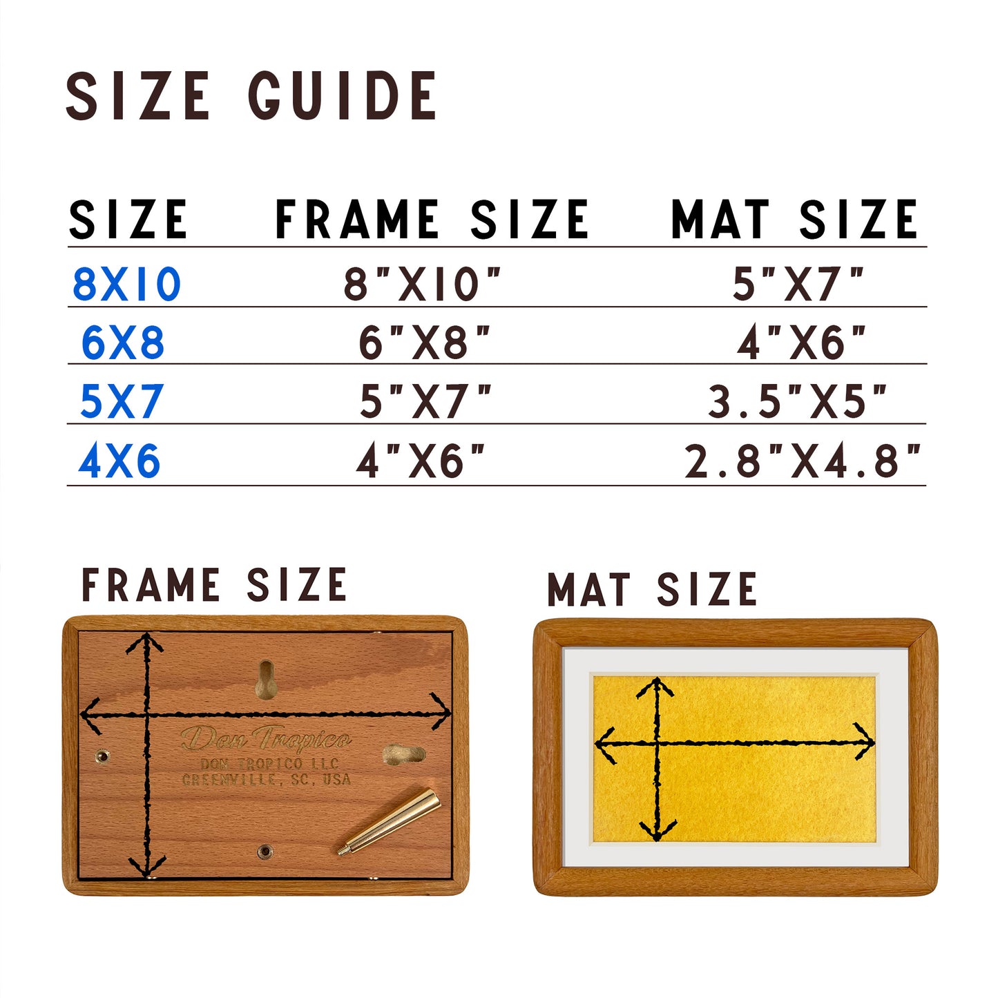 ROUND - Wooden Picture Frame