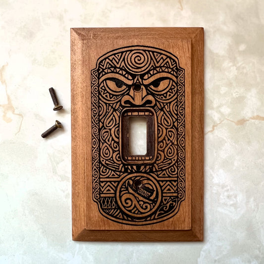 Tiki Light Switch Plate