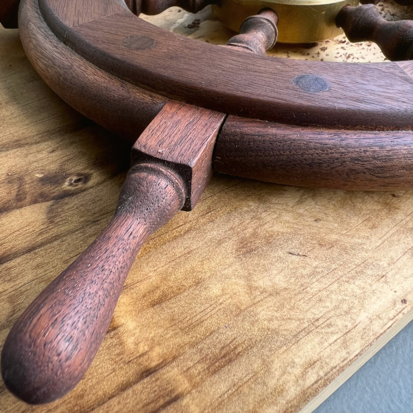 Ship Wheel - Reclaimed Walnut