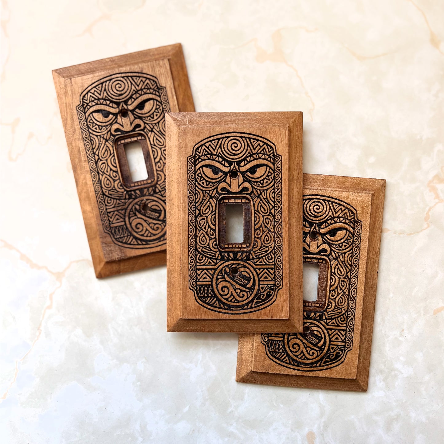 Tiki Light Switch Plate