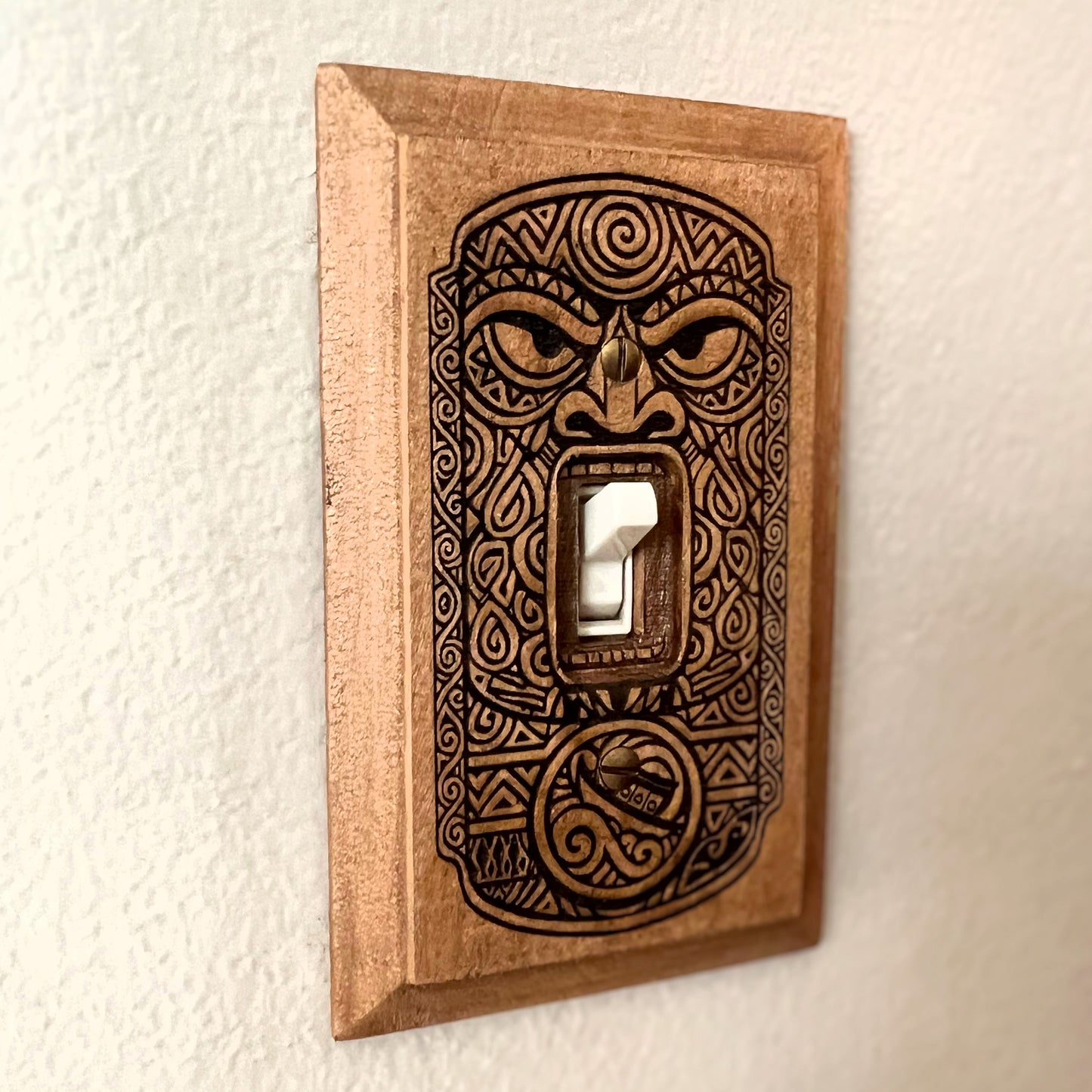 Tiki Light Switch Plate