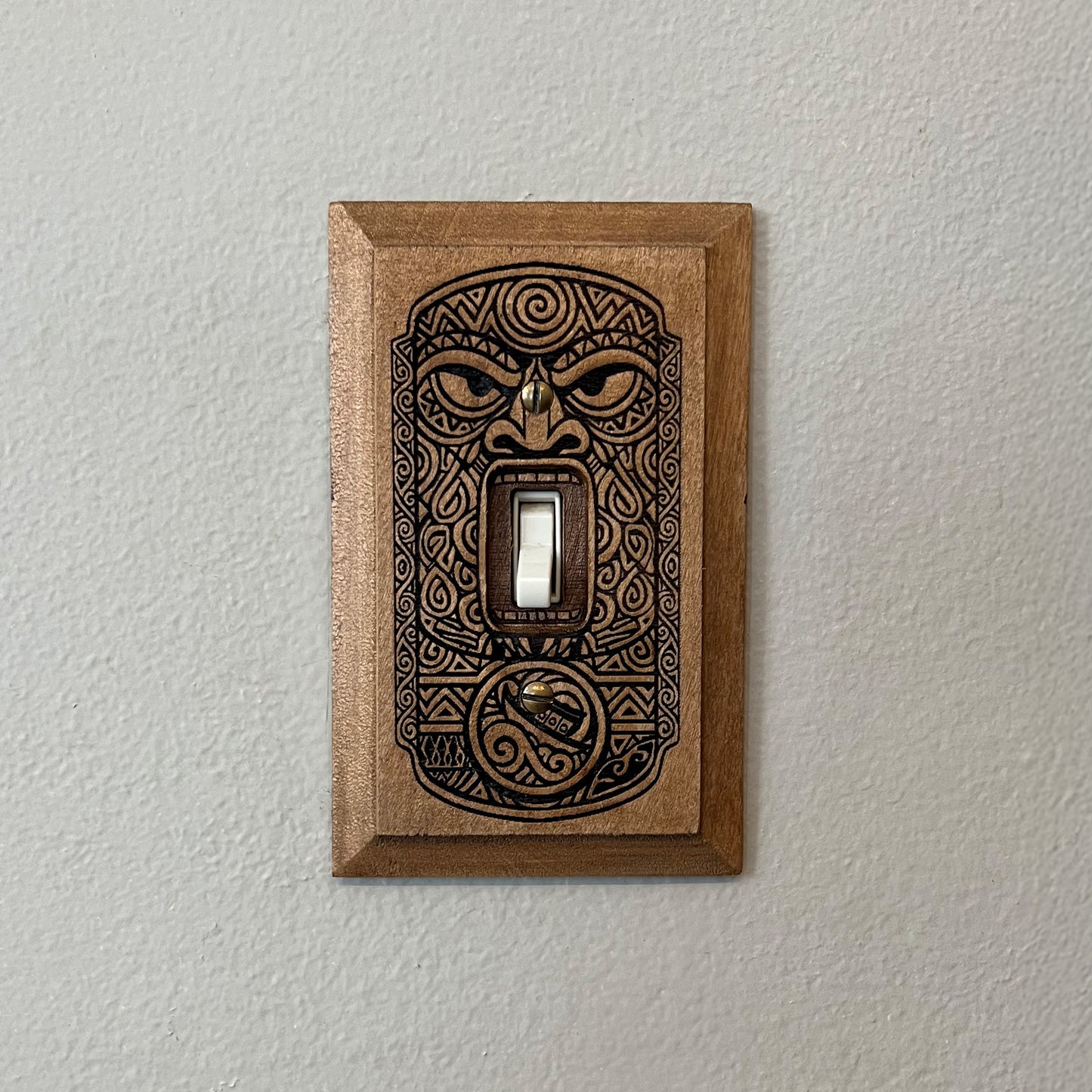 Tiki Light Switch Plate