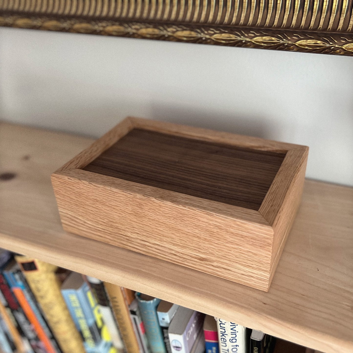 Wooden Box With Sliding Lid