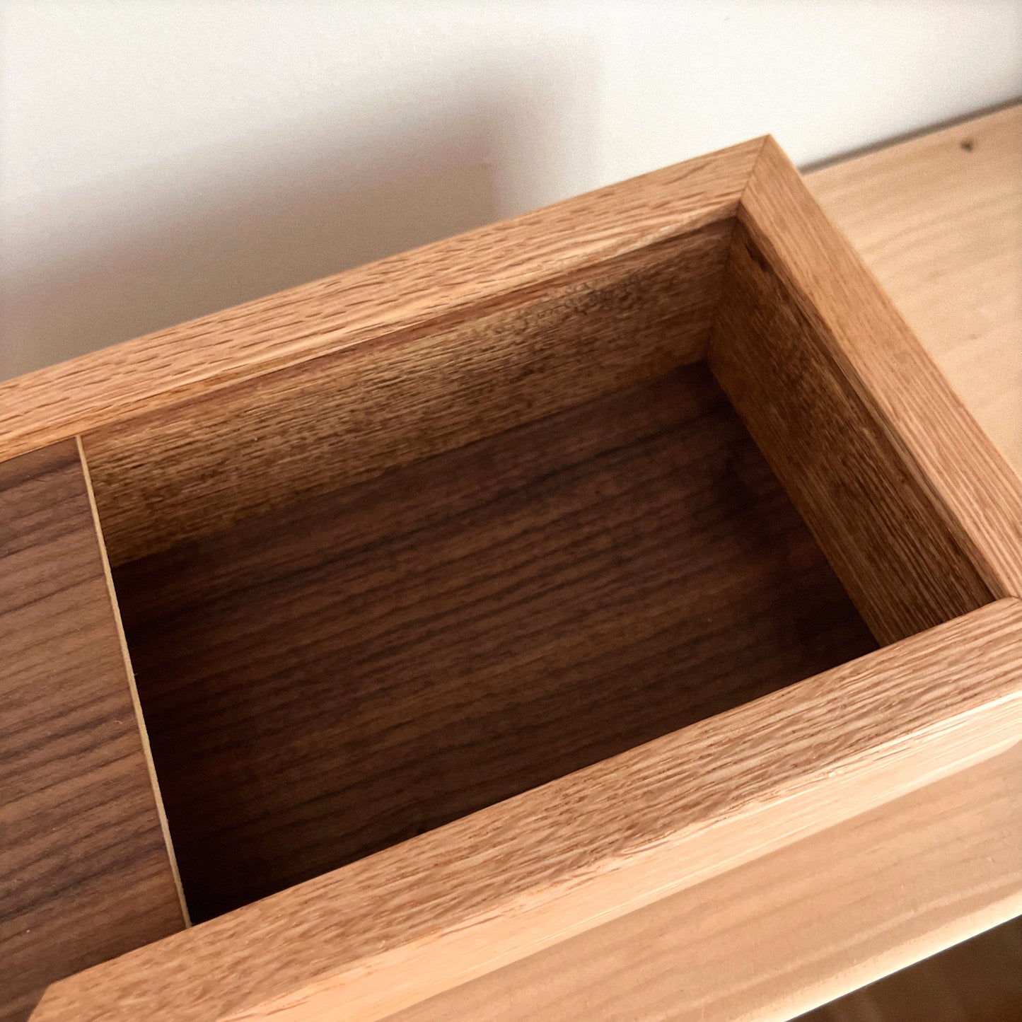 Wooden Box With Sliding Lid