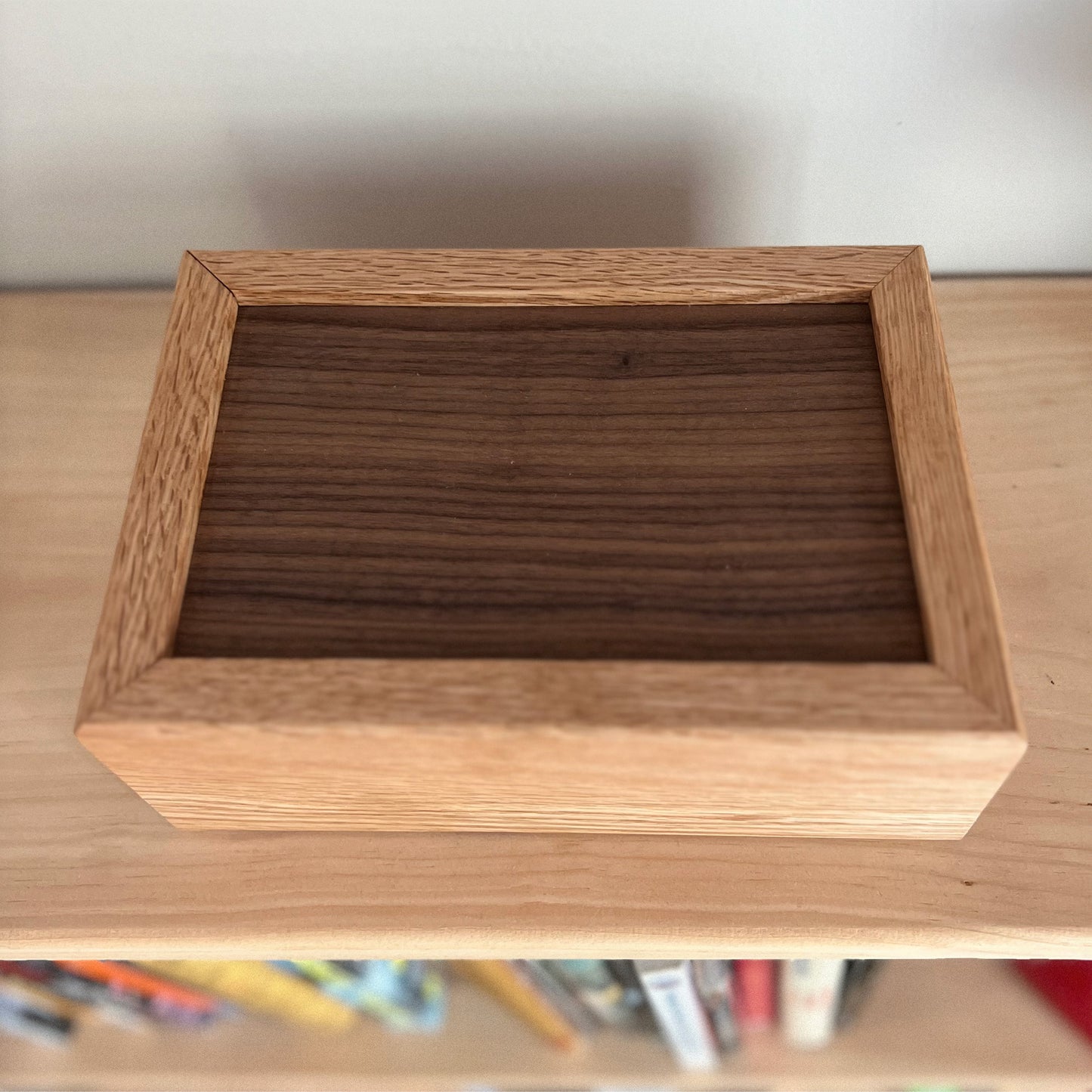 Wooden Box With Sliding Lid